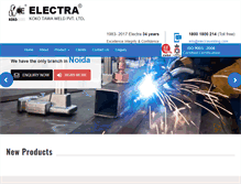 Tablet Screenshot of electrawelding.com